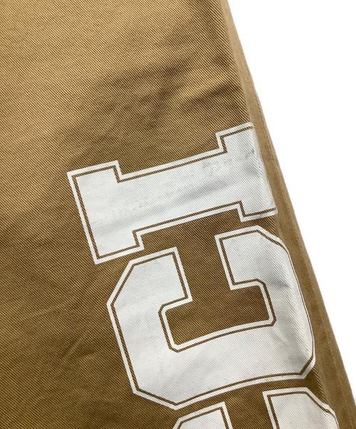 GUCCI（グッチ）GUCCI (グッチ) ロゴプリントドローストリングパンツ ベージュ サイズ:44の古着・服飾アイテム