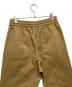 中古・古着 GUCCI (グッチ) ロゴプリントドローストリングパンツ ベージュ サイズ:44：20000円