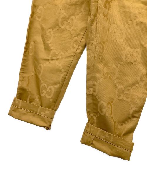 GUCCI（グッチ）GUCCI (グッチ) GGジャガードパンツ ブラウン サイズ:46の古着・服飾アイテム