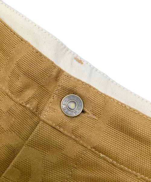 GUCCI（グッチ）GUCCI (グッチ) GGジャガードパンツ ブラウン サイズ:46の古着・服飾アイテム