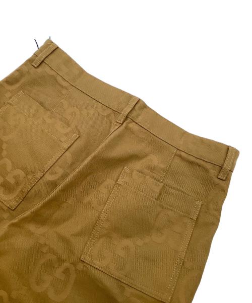 GUCCI（グッチ）GUCCI (グッチ) GGジャガードパンツ ブラウン サイズ:46の古着・服飾アイテム