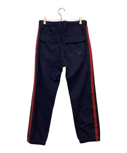 GUCCI（グッチ）GUCCI (グッチ) サイドラインパンツ ネイビー サイズ:44の古着・服飾アイテム