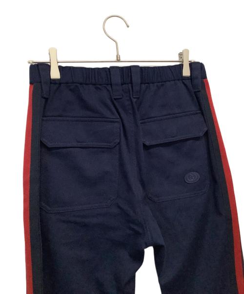 GUCCI（グッチ）GUCCI (グッチ) サイドラインパンツ ネイビー サイズ:44の古着・服飾アイテム