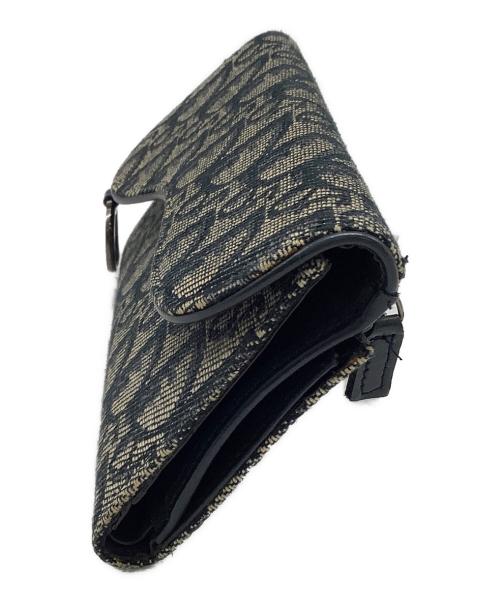 Christian Dior（クリスチャン ディオール）Christian Dior (クリスチャン ディオール) Christian Dior　トロッター　長財布 ネイビー×グレーの古着・服飾アイテム