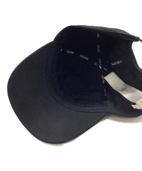 CELINE（セリーヌ）CELINE (セリーヌ) ベースボールキャップ ブラック サイズ:XLの古着・服飾アイテム