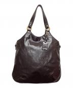 Yves Saint Laurentイヴサンローラン）の古着「トートバッグ」｜ブラウン