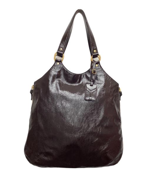 Yves Saint Laurent（イヴサンローラン）Yves Saint Laurent (イヴサンローラン) トートバッグ ブラウンの古着・服飾アイテム