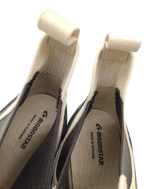 moon star（ムーンスター）moon star (ムーンスター) サイドゴアブーツ ベージュ×ブラック サイズ:26cmの古着・服飾アイテム