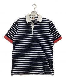 BARBARIAN（バーバリアン）の古着「ポロシャツ」｜ネイビー×ホワイト