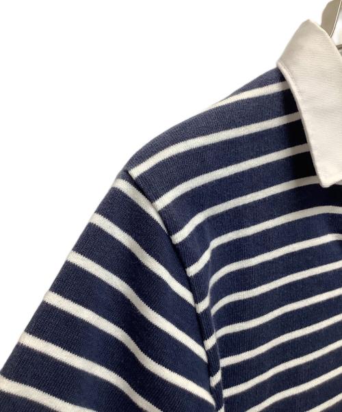 BARBARIAN（バーバリアン）BARBARIAN (バーバリアン) ポロシャツ ネイビー×ホワイト サイズ:Mの古着・服飾アイテム