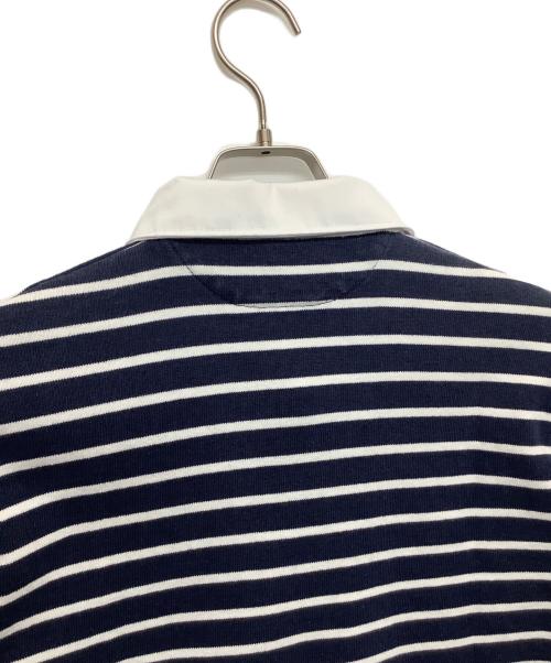 BARBARIAN（バーバリアン）BARBARIAN (バーバリアン) ポロシャツ ネイビー×ホワイト サイズ:Mの古着・服飾アイテム