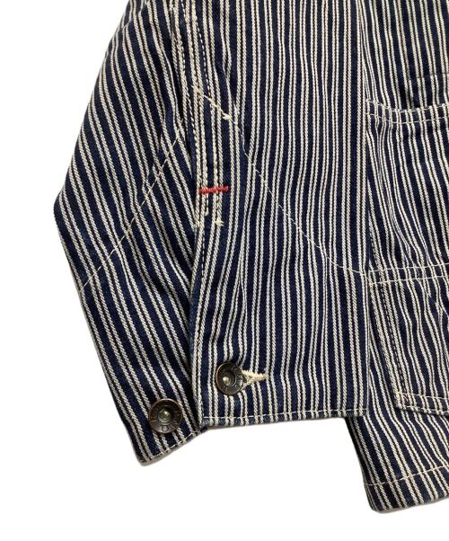 THE REAL McCOY'S（ザ・リアルマッコイズ）THE REAL McCOY'S (ザ・リアルマッコイズ) カバーオール ネイビー×ホワイト サイズ:36の古着・服飾アイテム