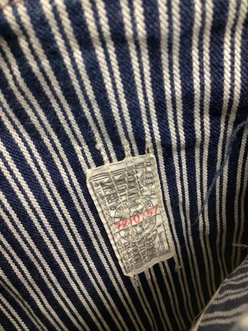 THE REAL McCOY'S（ザ・リアルマッコイズ）THE REAL McCOY'S (ザ・リアルマッコイズ) カバーオール ネイビー×ホワイト サイズ:36の古着・服飾アイテム