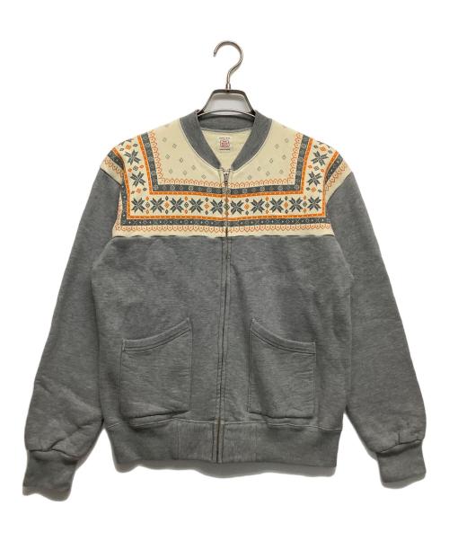 THE FLAT HEAD（ザ・フラットヘッド）THE FLAT HEAD (ザ・フラットヘッド) ブルゾン グレー サイズ:Lの古着・服飾アイテム