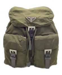 PRADA（プラダ）の古着「ナイロンリュック」｜カーキ