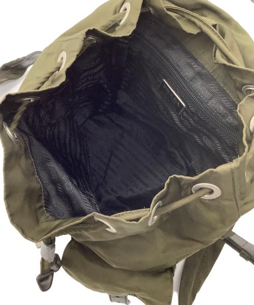 PRADA（プラダ）PRADA (プラダ) ナイロンリュック カーキの古着・服飾アイテム
