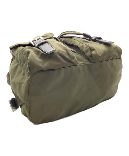 PRADA（プラダ）PRADA (プラダ) ナイロンリュック カーキの古着・服飾アイテム