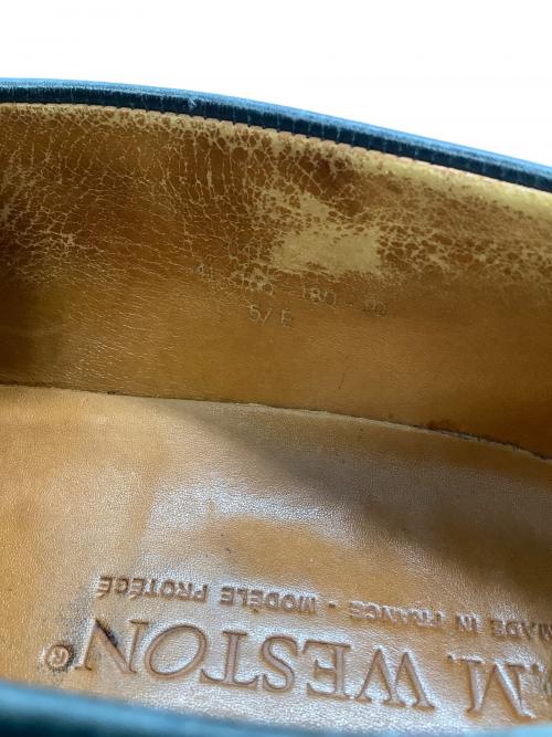 J.M.WESTON（ジェイエムウエストン）J.M.WESTON (ジェイエムウエストン) コインローファー ブラック サイズ:5Eの古着・服飾アイテム