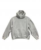 LOS ANGELES APPARELロサンゼルスアパレル）の古着「LOS ANGELES APPAREL　プルオーバーパーカー」｜ライトグレー