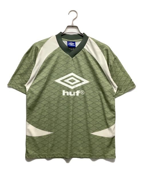 UMBRO（アンブロ）UMBRO (アンブロ) HUF (ハフ) ゲームシャツ グリーン サイズ:Sの古着・服飾アイテム