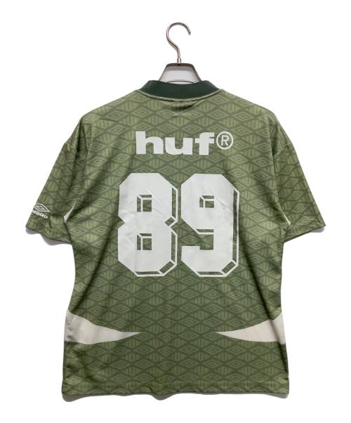 UMBRO（アンブロ）UMBRO (アンブロ) HUF (ハフ) ゲームシャツ グリーン サイズ:Sの古着・服飾アイテム