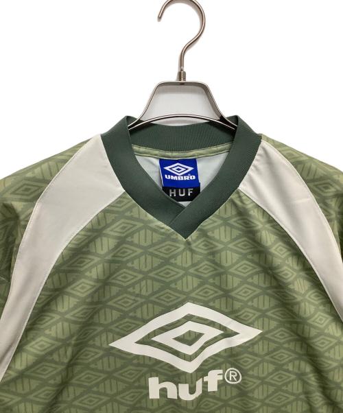 UMBRO（アンブロ）UMBRO (アンブロ) HUF (ハフ) ゲームシャツ グリーン サイズ:Sの古着・服飾アイテム
