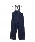 HOUSTONヒューストン）の古着「HOUSTON　デニムサロペット」｜インディゴ