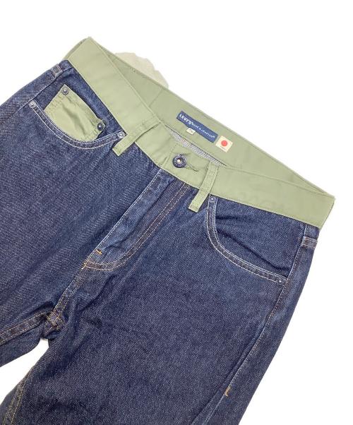 LEVI'S MADE&CRAFTED（リーバイスメイドクラフテッド）LEVI'S MADE&CRAFTED (リーバイスメイドクラフテッド) WHITE MOUNTAINEERING (ホワイトマウンテ二アニング) デニムパンツ インディゴ×カーキ サイズ:W28×L30の古着・服飾アイテム