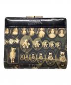 Jean Paul GAULTIERジャンポールゴルチェ）の古着「がま口2つ折り財布」｜ブラック×グリーン