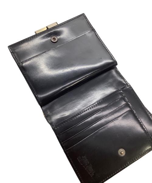 Jean Paul GAULTIER（ジャンポールゴルチェ）Jean Paul GAULTIER (ジャンポールゴルチェ) がま口2つ折り財布 ブラック×グリーンの古着・服飾アイテム