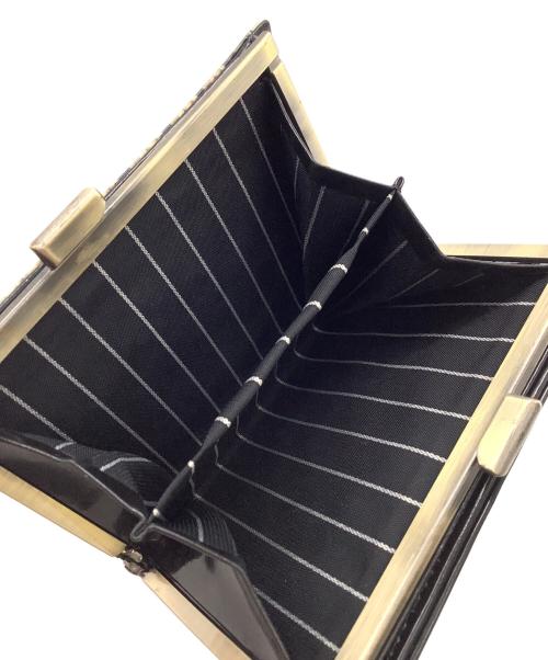 Jean Paul GAULTIER（ジャンポールゴルチェ）Jean Paul GAULTIER (ジャンポールゴルチェ) がま口2つ折り財布 ブラック×グリーンの古着・服飾アイテム