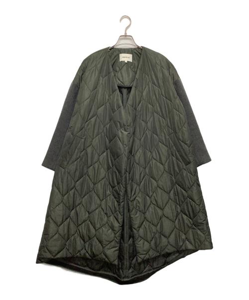 ENFOLD（エンフォルド）ENFOLD (エンフォルド) キルティングAラインコート カーキ サイズ:36の古着・服飾アイテム