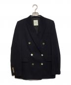ebureエブール）の古着「ダブルブレストブレザー」｜ネイビー