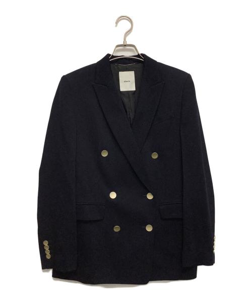 ebure（エブール）ebure (エブール) ダブルブレストブレザー ネイビー サイズ:38の古着・服飾アイテム