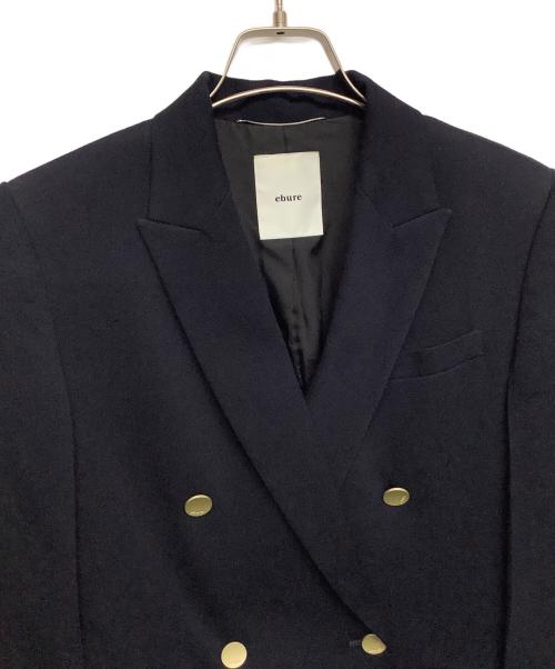 ebure（エブール）ebure (エブール) ダブルブレストブレザー ネイビー サイズ:38の古着・服飾アイテム