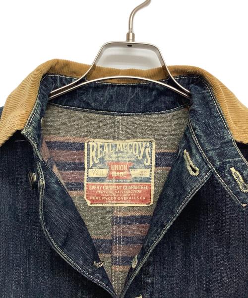 REAL McCOY'S（リアルマッコイズ）REAL McCOY'S (リアルマッコイズ) REAL McCOY'S ジャケットカバーオール ブルー サイズ:36の古着・服飾アイテム