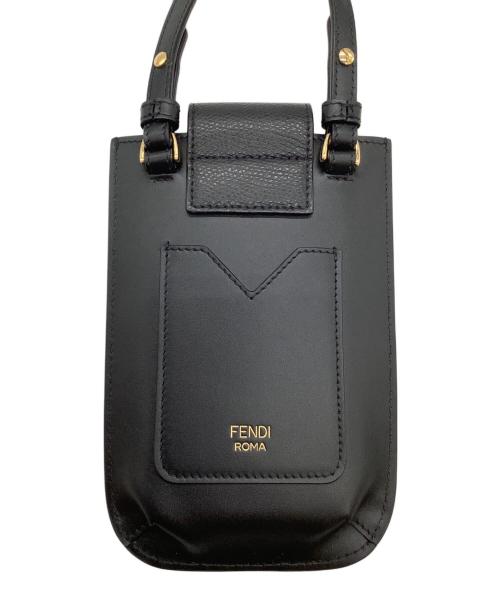 FENDI（フェンディ）FENDI (フェンディ) ショルダーフォンポーチ ブラックの古着・服飾アイテム
