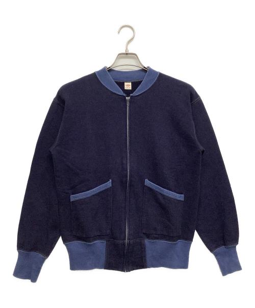 McCOY（マッコイ）McCOY (マッコイ) ジップアップスウェット ネイビー サイズ:38の古着・服飾アイテム