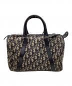 Christian Diorクリスチャン ディオール）の古着「ハンドバッグ」｜ベージュ×ネイビー