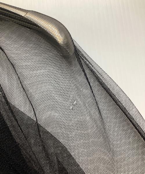 MSGM（エムエスジーエム）MSGM (エムエスジーエム) チュールスリーブブラウス ブラック サイズ:40の古着・服飾アイテム