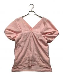 TSURU by MARIKO OIKAWA（ツルバイマリコオイカワ）の古着「半袖ブラウス」｜ピンク