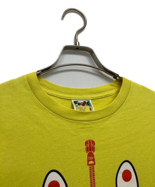 A BATHING APE（ア ベイシング エイプ）A BATHING APE (ア ベイシング エイプ) 半袖カットソー イエロー サイズ:Mの古着・服飾アイテム
