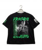 KRHYME DESIGNクライムデザイン）の古着「半袖カットソー」｜ブラック