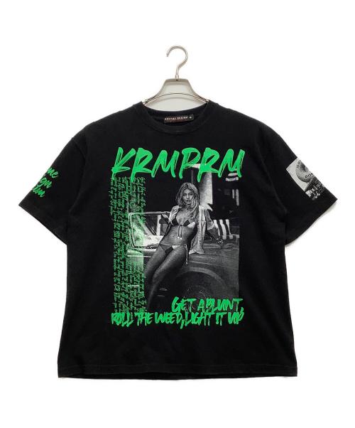 KRHYME DESIGN（クライムデザイン）KRHYME DESIGN (クライムデザイン) 半袖カットソー ブラック サイズ:Mの古着・服飾アイテム