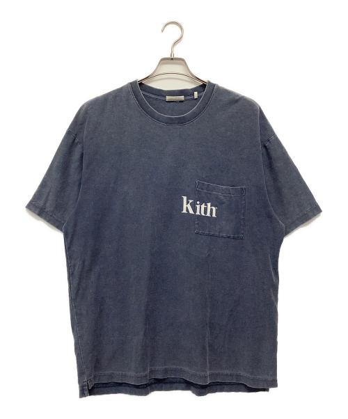 KITH（キス）KITH (キス) ロゴ入りポケットTシャツ ネイビー サイズ:Mの古着・服飾アイテム