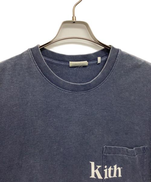 KITH（キス）KITH (キス) ロゴ入りポケットTシャツ ネイビー サイズ:Mの古着・服飾アイテム