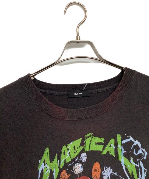 nubian（ヌビアン）nubian (ヌビアン) JUN INAGAWA (ジュンイナガワ) プリントTシャツ グレー サイズ:XLの古着・服飾アイテム