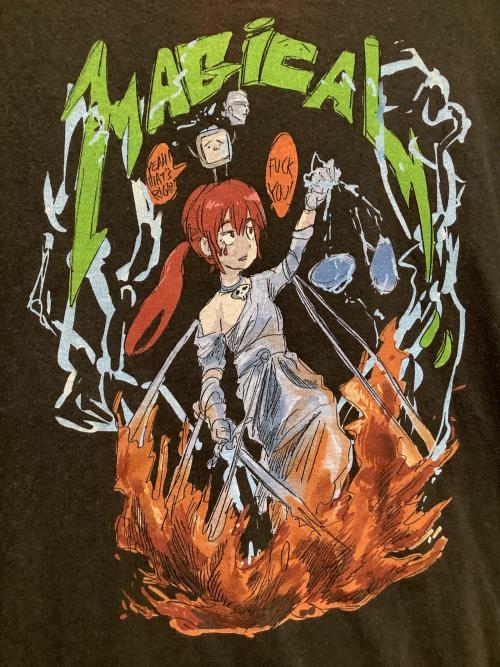 nubian（ヌビアン）nubian (ヌビアン) JUN INAGAWA (ジュンイナガワ) プリントTシャツ グレー サイズ:XLの古着・服飾アイテム