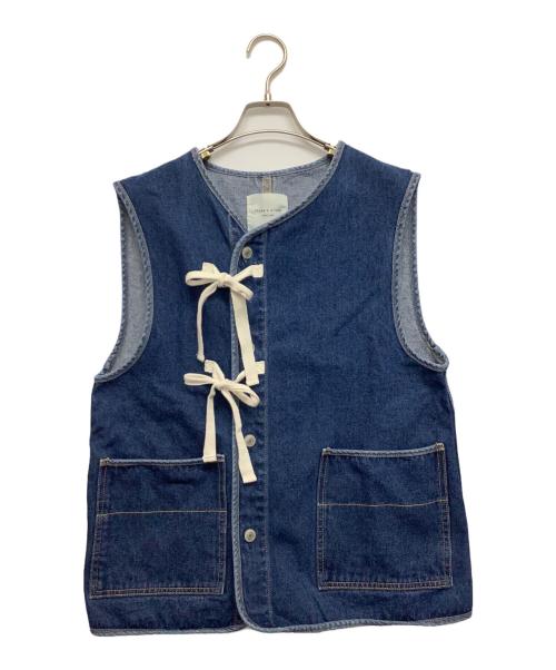 FREAK'S STORE（フリークスストア）FREAK'S STORE (フリークストア) デニムベスト ブルー サイズ:Fの古着・服飾アイテム