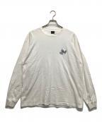 HUFハフ）の古着「ロングスリーブTシャツ」｜ホワイト